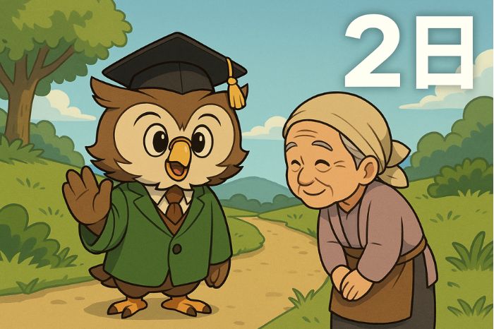 フクロウ先生物語 2話