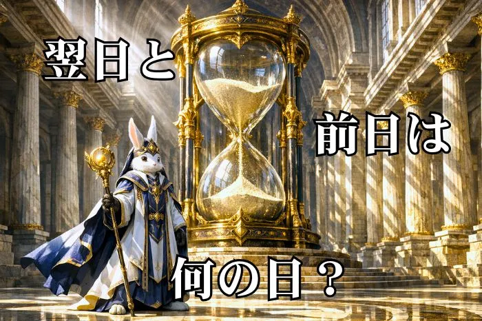 翌日と前日は何の日?
