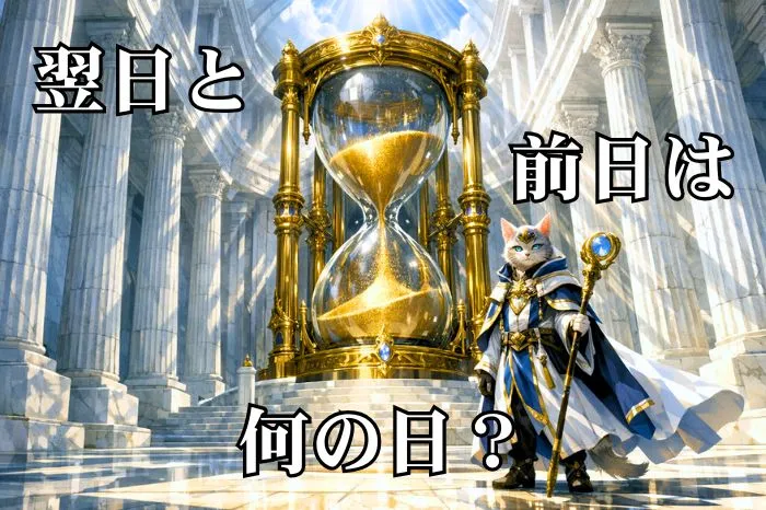 翌日と前日は何の日?