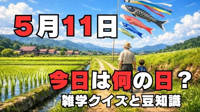 5月11日？雑学と4択クイズ